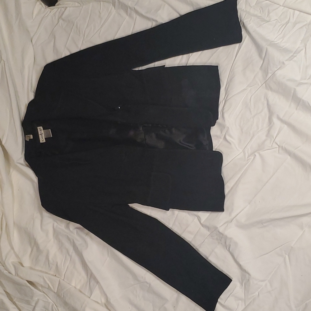 Vintage Bebe Real Leather Blazer Size Large
